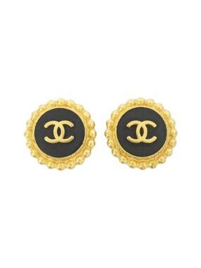 Chanel Vintage Earrings Gold